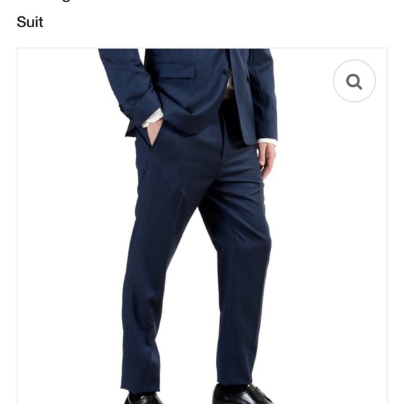 Hugo boss - Men's Navy Checkered Suit - 40R - Picture 13 of 16